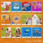 Pack 310 Artes editáveis volta ás aulas, escola, faculdade Photoshop psd - Imagem 9