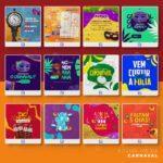 pack 290 artes editáveis carnaval - Photoshop psd - Imagem 7