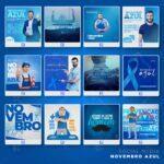 Pack 370 Artes editáveis photoshop - Novembro azul - Imagem 6