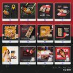 Pack 280 Artes editáveis sushi, comida japonesa Photoshop psd - Imagem 6