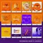 Pack 170 Artes editáveis fevereiro roxo e laranja - Photoshop Psd - Imagem 9