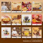 Pack 360 artes editáveis padaria e lanchonete Photoshop psd - Imagem 9