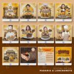 Pack 360 artes editáveis padaria e lanchonete Photoshop psd - Imagem 2