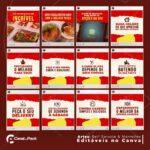 Pack 200 Artes editáveis no canva - Self Service e Marmitex +Legendas - Imagem 2