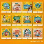 Pack 560 Artes editáveis supermercado photoshop - Imagem 7