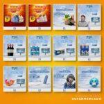 Pack 560 Artes editáveis supermercado photoshop - Imagem 3