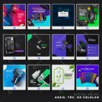 Pack 470 Artes editáveis assistência técnica de celular Photoshop +Stories - Imagem 8