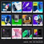 Pack 470 Artes editáveis assistência técnica de celular Photoshop +Stories - Imagem 5