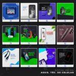 Pack 470 Artes editáveis assistência técnica de celular Photoshop +Stories - Imagem 4