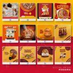 Pack 640 Artes editáveis pizzaria Photoshop psd - Imagem 2