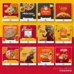 Pack 640 Artes editáveis pizzaria Photoshop psd - Imagem 9