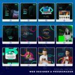 Pack 40 Artes editáveis web designer e programador - Photoshop psd - Imagem 3