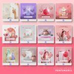 Pack 70 artes editáveis perfumaria - Photoshop psd - Imagem 4