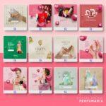 Pack 70 artes editáveis perfumaria - Photoshop psd - Imagem 2