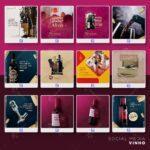 Pack 45 Artes editáveis vinho - Photoshop psd - Imagem 3