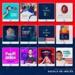 Pack 50 artes editáveis escola de inglês - Photoshop psd - Imagem 5