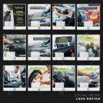Pack 50 Artes editáveis lava rápido e estética automotiva Photoshop+legendas - Imagem 6