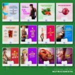 Pack 50 Artes editáveis nutricionista Photoshop +legendas - Imagem 6