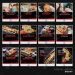 Pack 50 Artes editáveis sushi Photoshop +legendas - Imagem 4