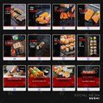 Pack 50 Artes editáveis sushi Photoshop +legendas - Imagem 3