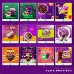 Pack 730 artes editáveis açaí e sorveteria Photoshop +bônus - Imagem 8