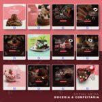 Pack 100 artes editáveis doceria e confeitaria - Photoshop psd - Imagem 3