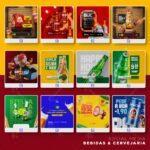 Pack 560 Artes editáveis bebidas, cervejaria, bares Photoshop - Imagem 10