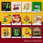 Pack 560 Artes editáveis bebidas, cervejaria, bares Photoshop - Imagem 8