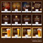 Pack 60 Artes editáveis cervejaria Photoshop+legendas - Imagem 6