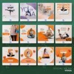 Pack 60 Artes editáveis yoga - Photoshop PSD - Imagem 5