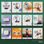Pack 60 Artes editáveis yoga - Photoshop PSD - Imagem 3