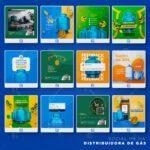 Pack 170 artes editáveis distribuidora de gás e água Photoshop - Imagem 2