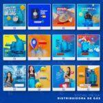 Pack 170 artes editáveis distribuidora de gás e água Photoshop - Imagem 5