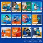 Pack 170 artes editáveis distribuidora de gás e água Photoshop - Imagem 4