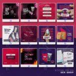 Pack 70 artes editáveis sex shop - Photoshop psd - Imagem 8