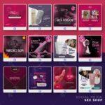 Pack 70 artes editáveis sex shop - Photoshop psd - Imagem 3
