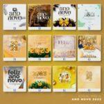 Pack 430 Artes editáveis ano novo ,reveillion 2023 Photoshop - Imagem 8