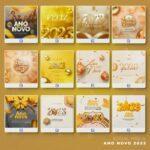 Pack 430 Artes editáveis ano novo ,reveillion 2023 Photoshop - Imagem 5