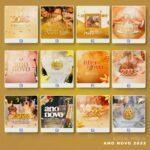 Pack 430 Artes editáveis ano novo ,reveillion 2023 Photoshop - Imagem 4