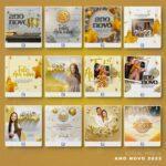 Pack 430 Artes editáveis ano novo ,reveillion 2023 Photoshop - Imagem 3