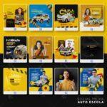 Pack 150 artes editáveis auto escola - Photoshop psd - Imagem 5