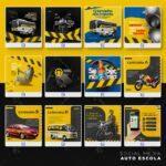 Pack 150 artes editáveis auto escola - Photoshop psd - Imagem 4