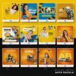 Pack 150 artes editáveis auto escola - Photoshop psd - Imagem 2