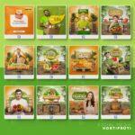 Pack 130 Artes editáveis Hortifrúti - Photoshop PSD - Imagem 6