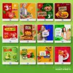 Pack 130 Artes editáveis Hortifrúti - Photoshop PSD - Imagem 3