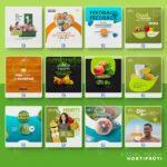 Pack 130 Artes editáveis Hortifrúti - Photoshop PSD - Imagem 2