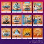 Pack 710 Artes editáveis Photoshop +50 Seguimentos - Imagem 4