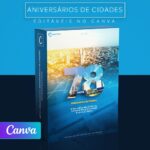Pack 10 Artes editáveis no canva - Aniversários de Cidades