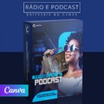 Pack 16 Artes editáveis no canva - Rádio e Podcast +Stories