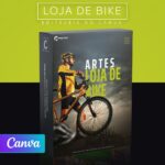Pack 20 Artes editáveis no canva - Loja de Bike